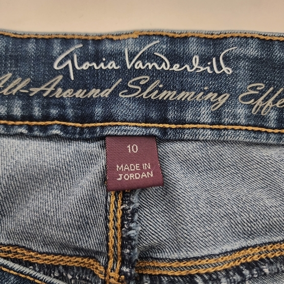 Gloria Vanderbilt Curvy Skinny Jeans Medium Wash Denim Size Jeans Size 10 - Picture 3 of 7